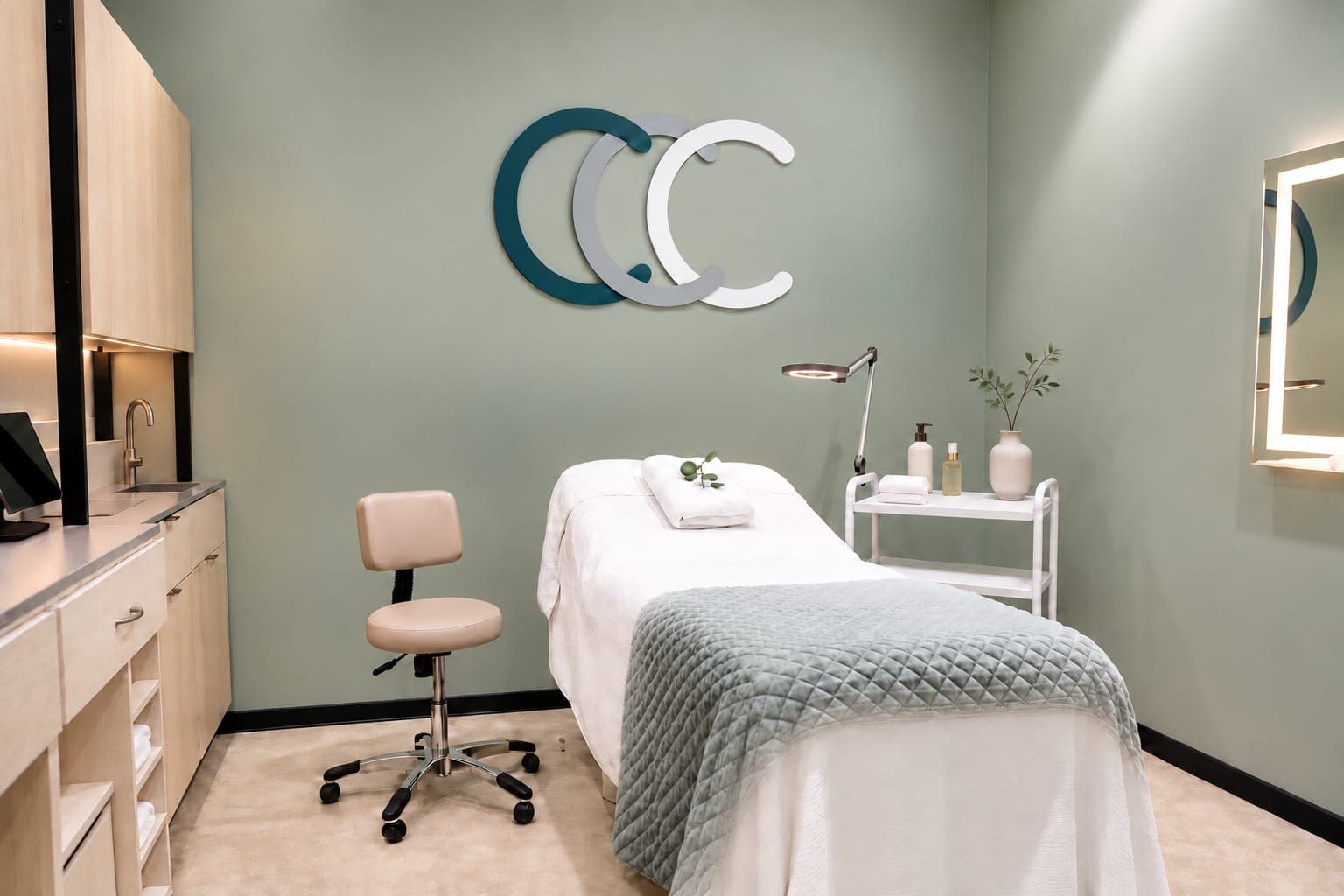 Treatment room at CCC Wellness